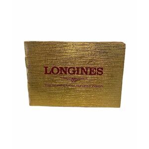 Longines Most Honored Watch Warranty Booklet With Past Receipt Gold Color
